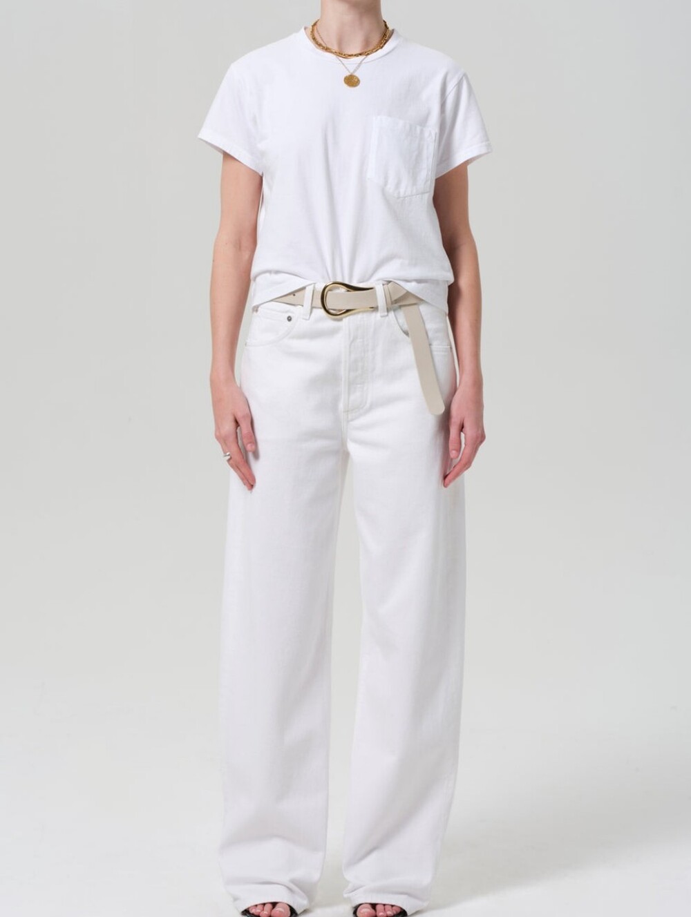 Citizens of Humanity Ayla Baggy Jeans 27 Crescent White Premium Vintage Wide Leg - Picture 4 of 16